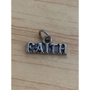 .925 Faith Sayings Sterling Silver Jewelry Charm